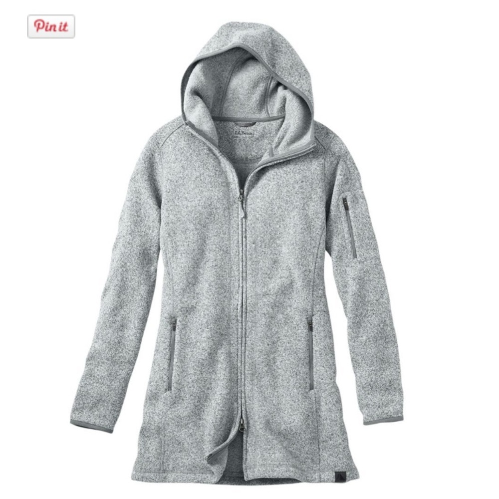 Llbean Sweater Fleece Coat